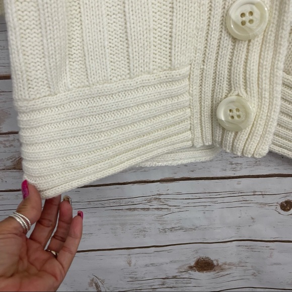 Daytrip Cream Open Knit Cardigan Sweater - Picture 5 of 8